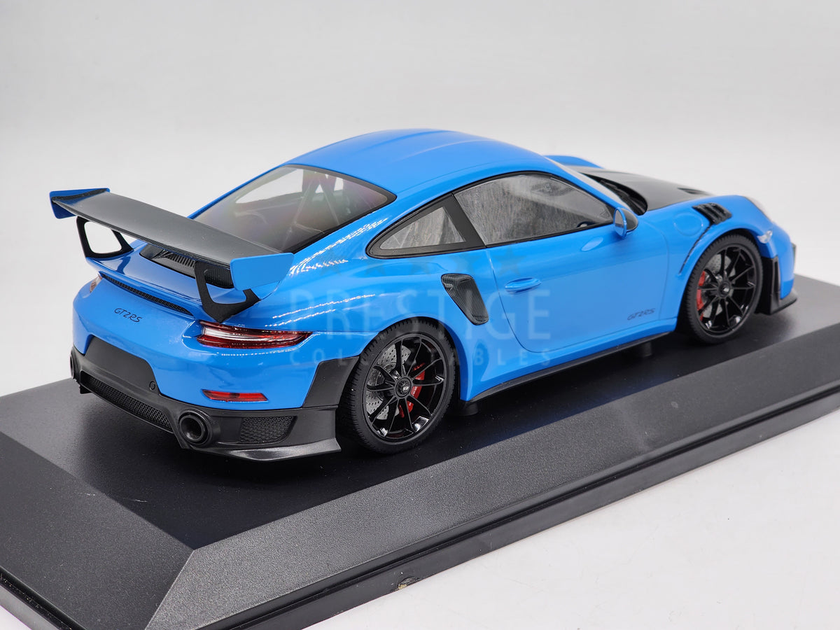 Minichamps 2018 Porsche 911 991.2 GT2 RS Miami Blue / Black 1:18