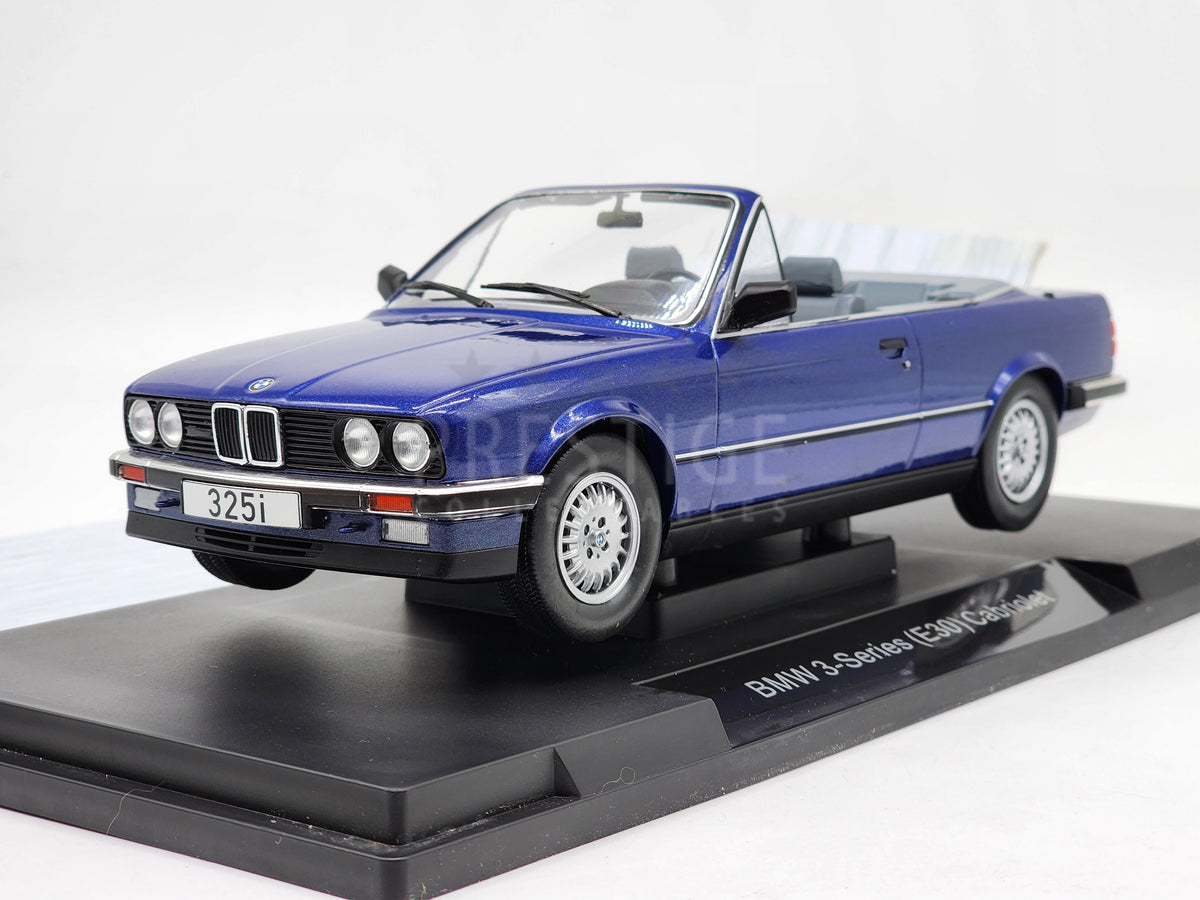 MCG BMW 325i E30 Convertible Blue Metallic MCG18381 1:18