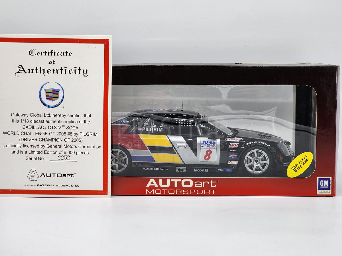 AUTOart 2005 Cadillac CTS-V SCCA World Challenge #8 Pilgrim 1:18 - Pre-Owned