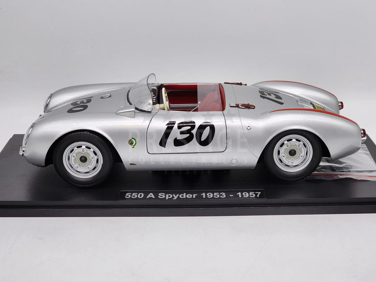 KK-Scale 1953 - 1957 Porsche 550A Spyder James Dean Silver LARGE 1