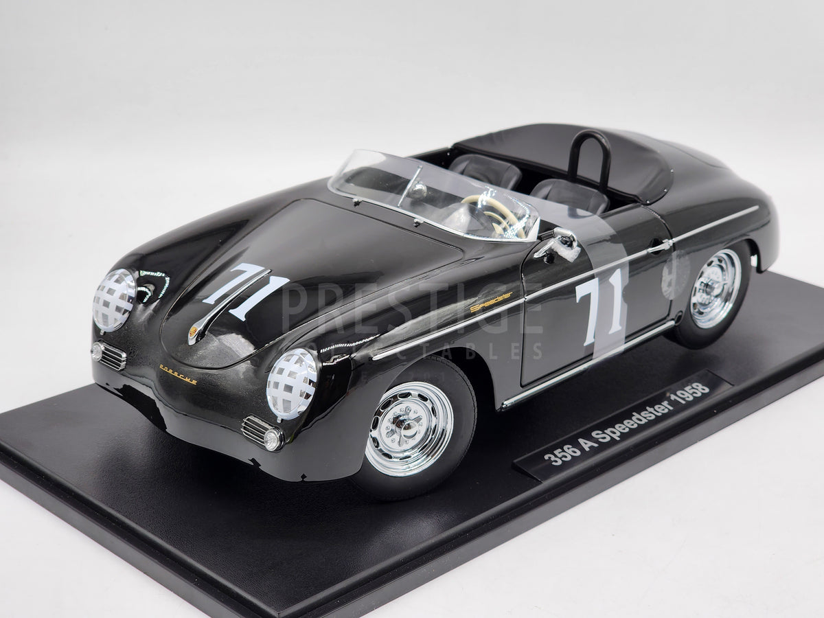 KK-Scale 1955 Porsche 356A Speedster #71 Steve McQueen Black LARGE