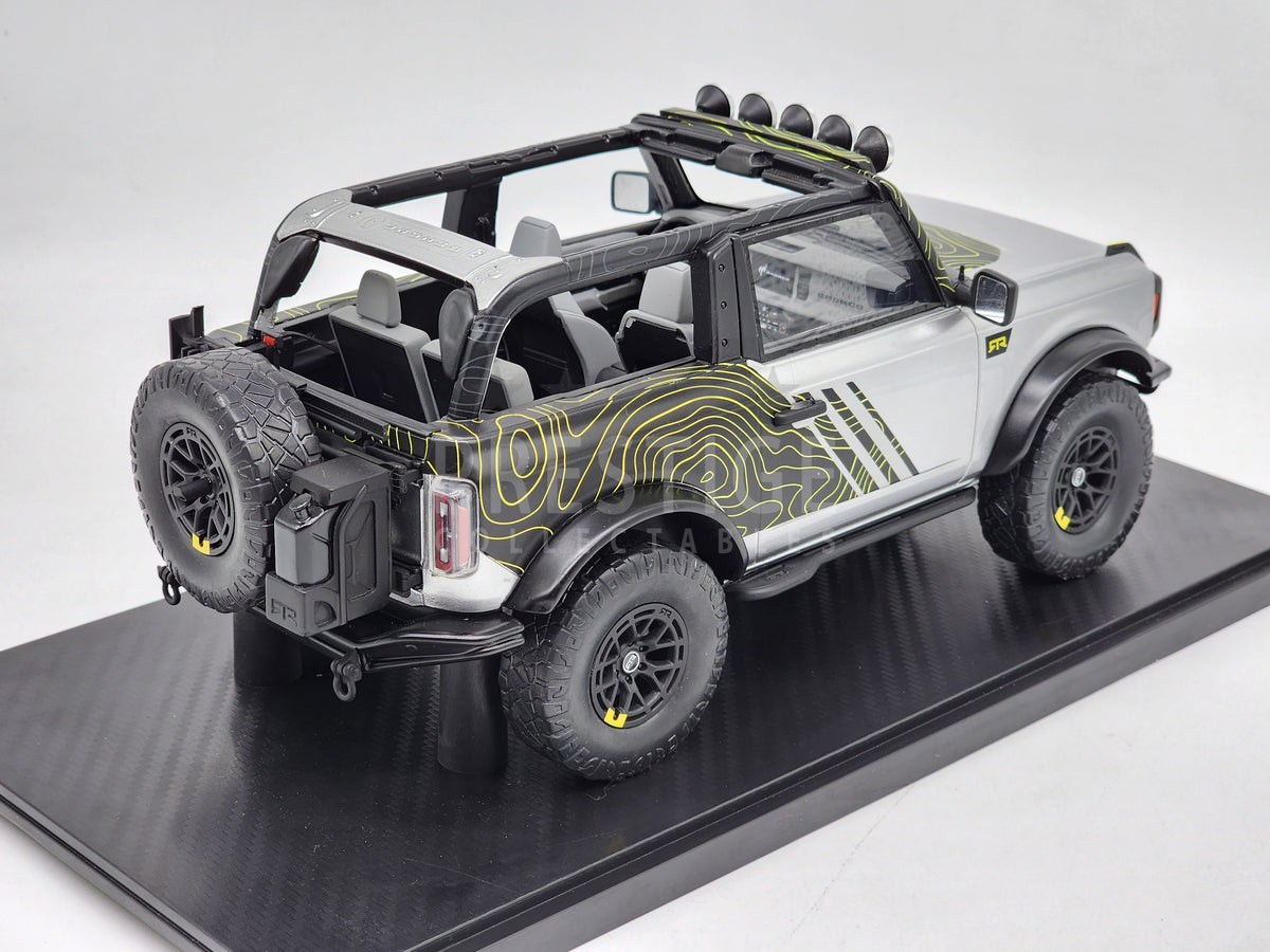 GT Spirit 2022 Ford Bronco By RTR Iconic Silver GT404 1:18