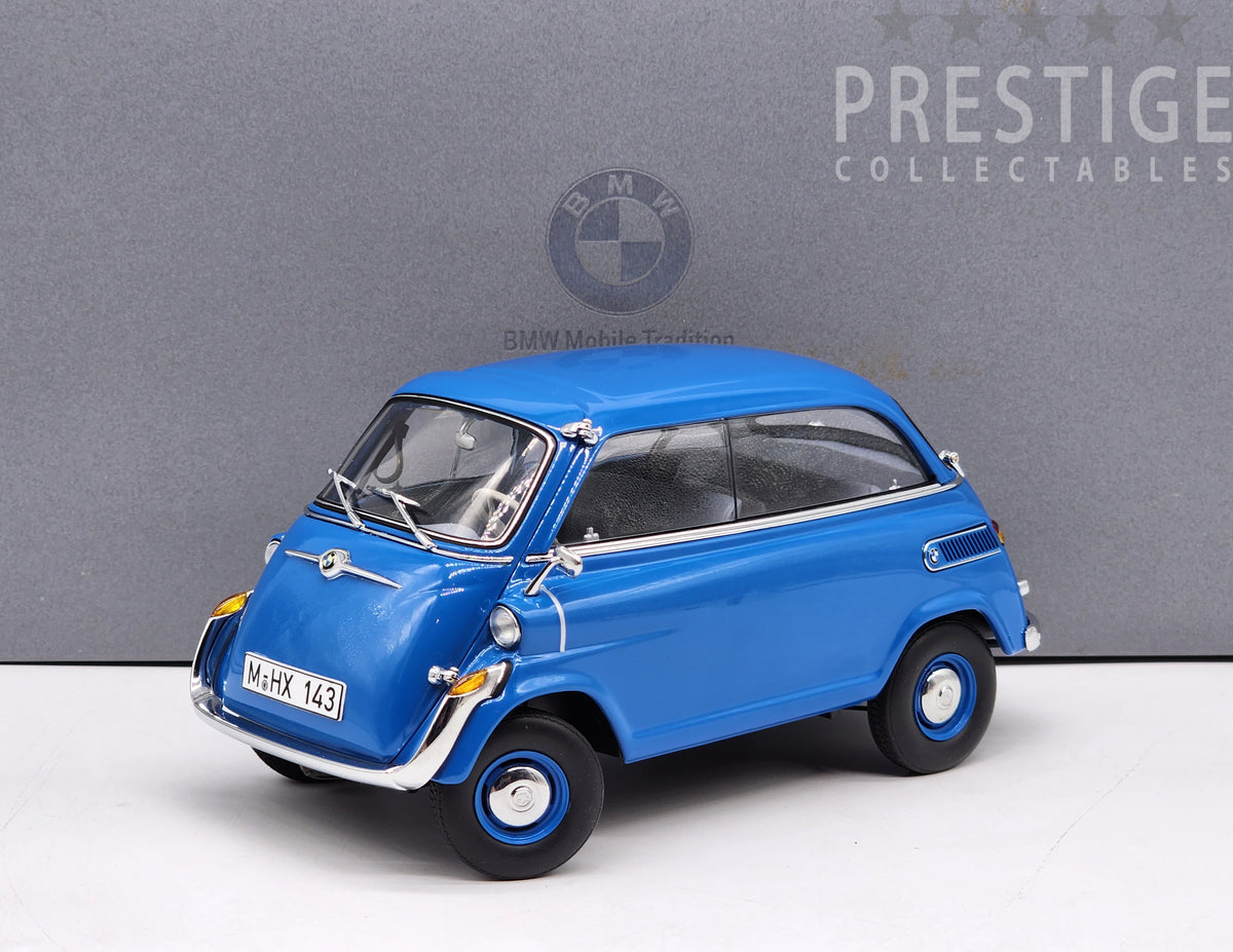 Genuine BMW by AUTOart 1957 BMW Isetta 600 E106 Blue 1:18 Scale - Used  READ**