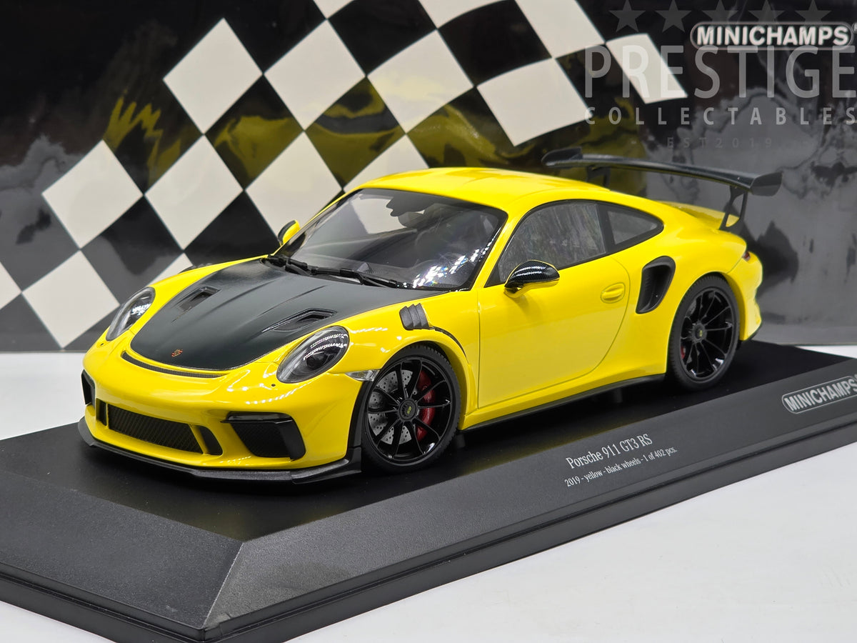 Minichamps 2019 Porsche 911 GT3 RS 991.2 Racing Yellow w Black