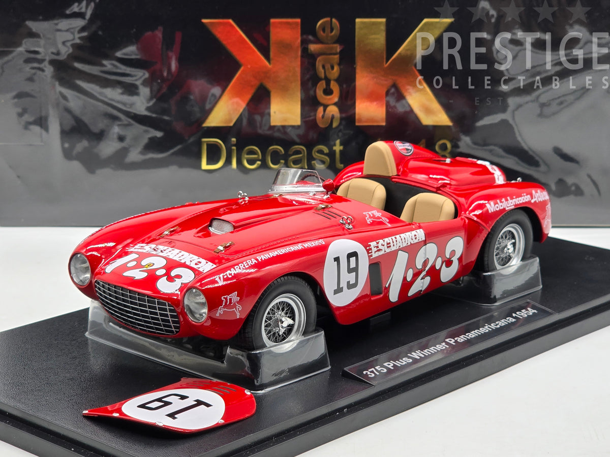 KK SCALE KKDC181244 FERRARI 375 PLUS N.1-2-3 WINNER CARRERA PANAMERICANA 1954 MAGLIOLI 1:18 Modellino