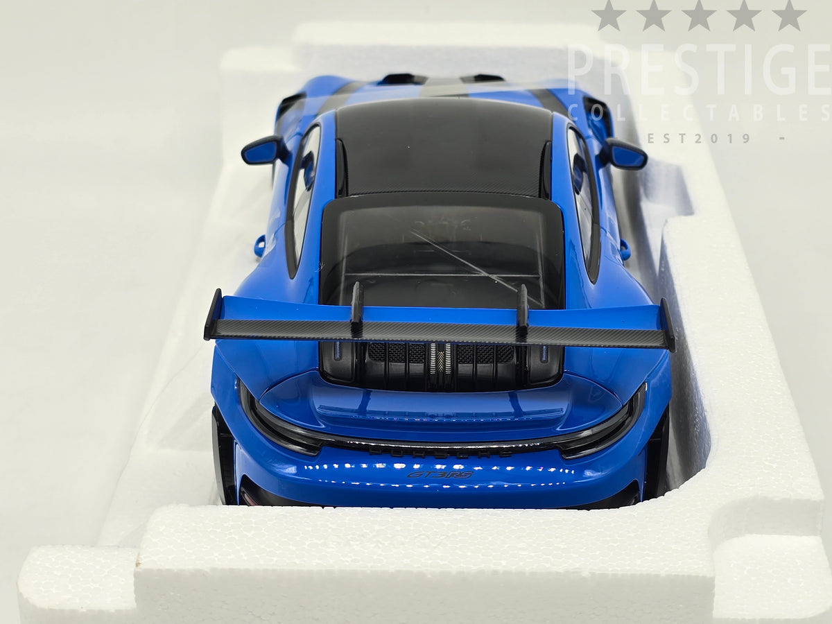 Porsche 911 GT3 RS 2022 Bleu Meissen 1/43 Norev - Modèle Miniature Neuve