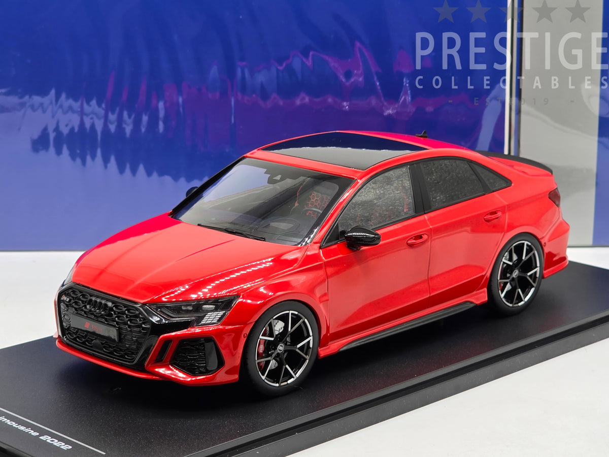 rs3　 IXO 2022 Audi RS3 8Y Sedan Limousine Gloss Red IXOSPMW-18003 1:18