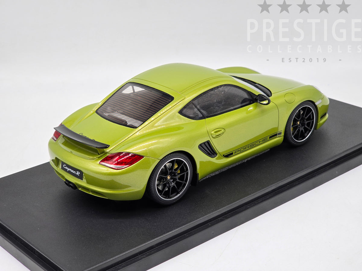 GT Spirit 2012 Porsche Cayman R (981) Metallic Green GT425 1:18  display picture 1