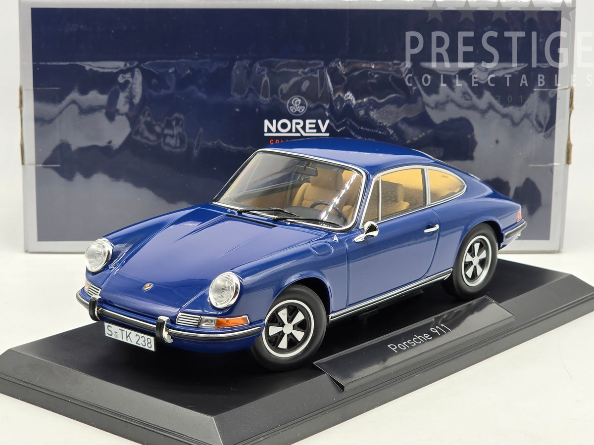 Miniature NOREV - Porsche 911 S De 1969 - Bleu - Échelle 1/18 - NOREV187647