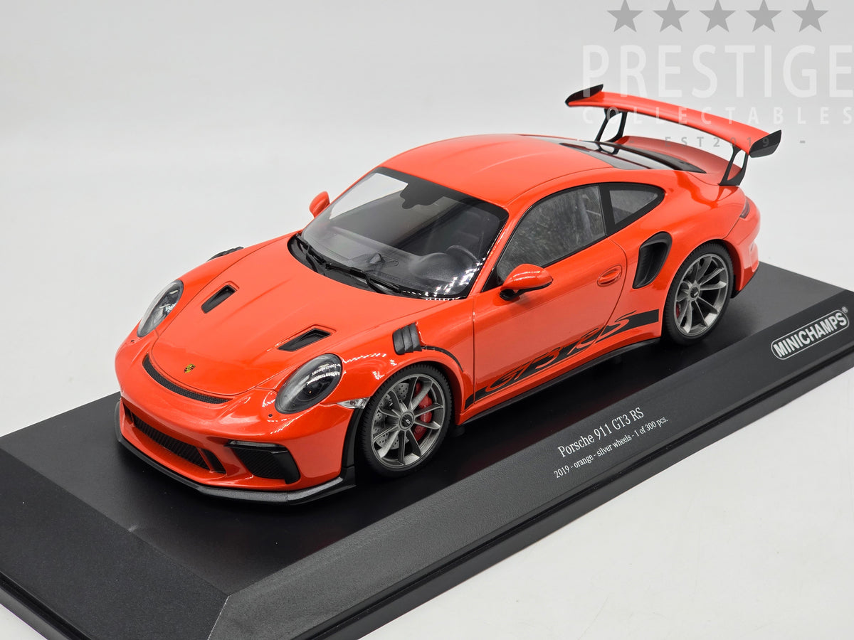MINICHAMPS Porsche 911 GT3-RS ヴァンヘイレン Minichamps 2019 Porsche 911 GT3 RS (991.2) Lava Orange 1:18 - New