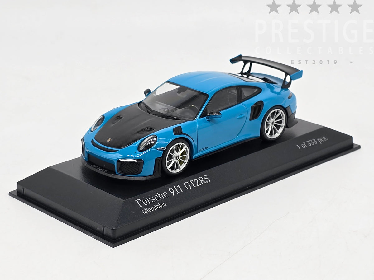 Minichamps 2018 Porsche 911 GT2 RS (991.2) Miami Blue w Silver
