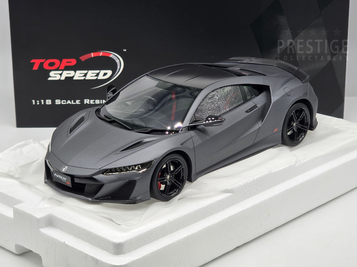 Top Speed 2022 Honda NSX Type S Gotham Grey Matte TS0425 1:18
