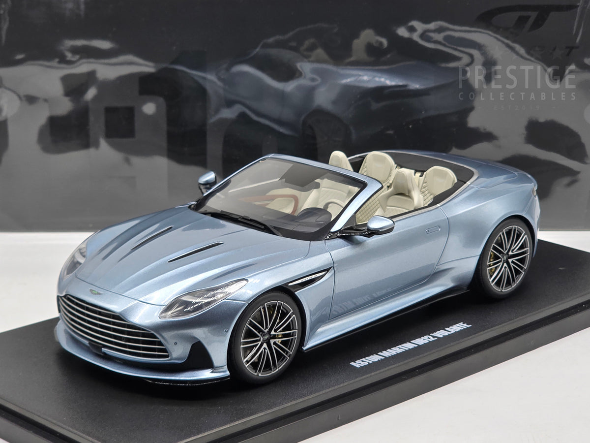 Miniature Aston Martin DB12 Volante - GTspirit 1/18, Bleu Caribbean Pearl, 2023, Neuf