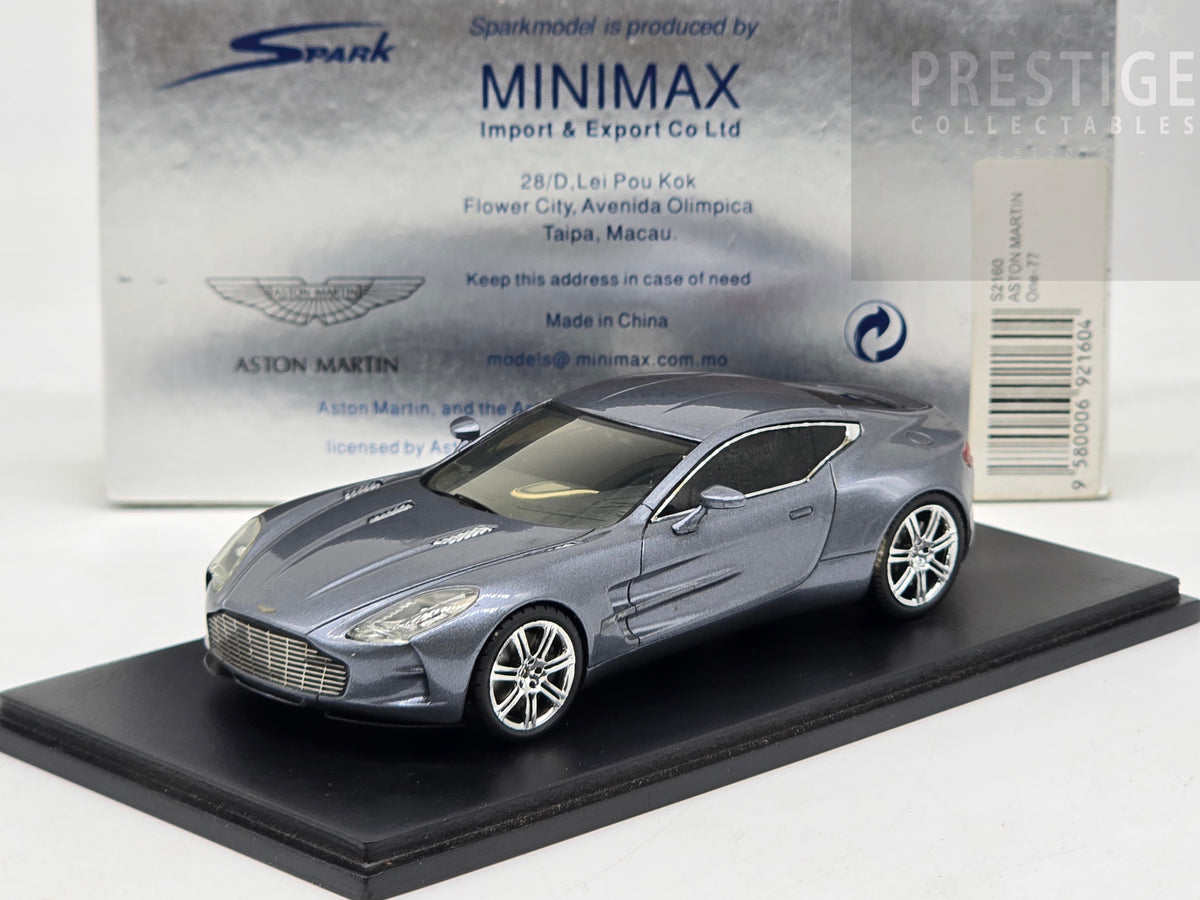 Spark 2009-2012 Aston Martin One-77 V12 Metallic Grey 1:43 - Used