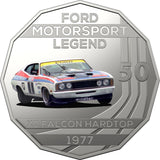2018 50c Uncirculated Coin - High Octane 1977 Ford Falcon XC Hardtop Allan Moffat