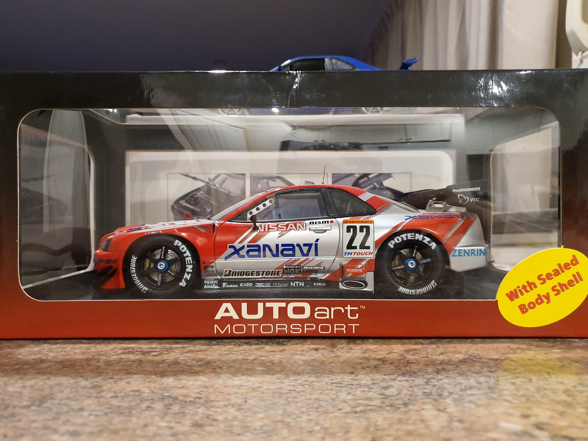 AUTOart 2002 Nissan Nismo R34 GT-R JGTC Xanavi #22 1/18