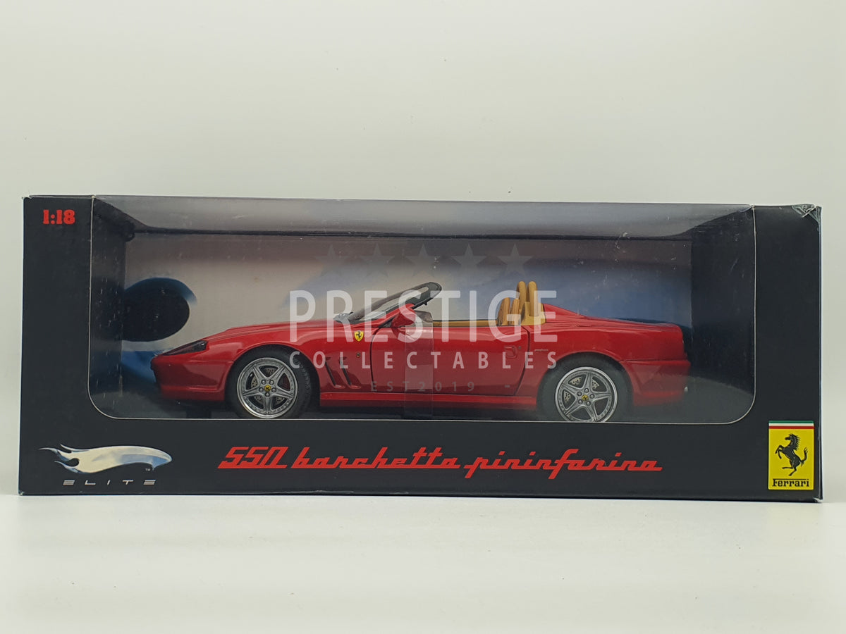 Hot Wheels Elite Ferrari 550 Barchetta Pininfarina 1:18 Scale