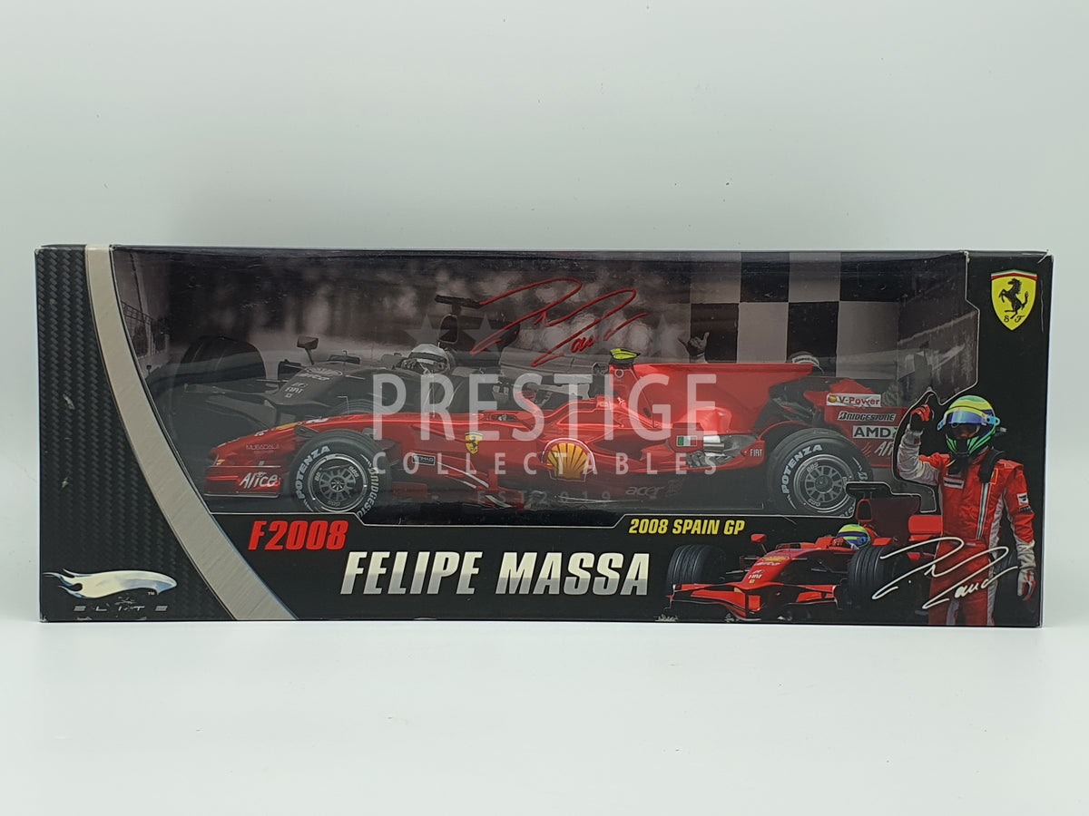 Hot Wheels Elite Ferrari F2008 Spain GP Felipe Massa 1:18 Scale
