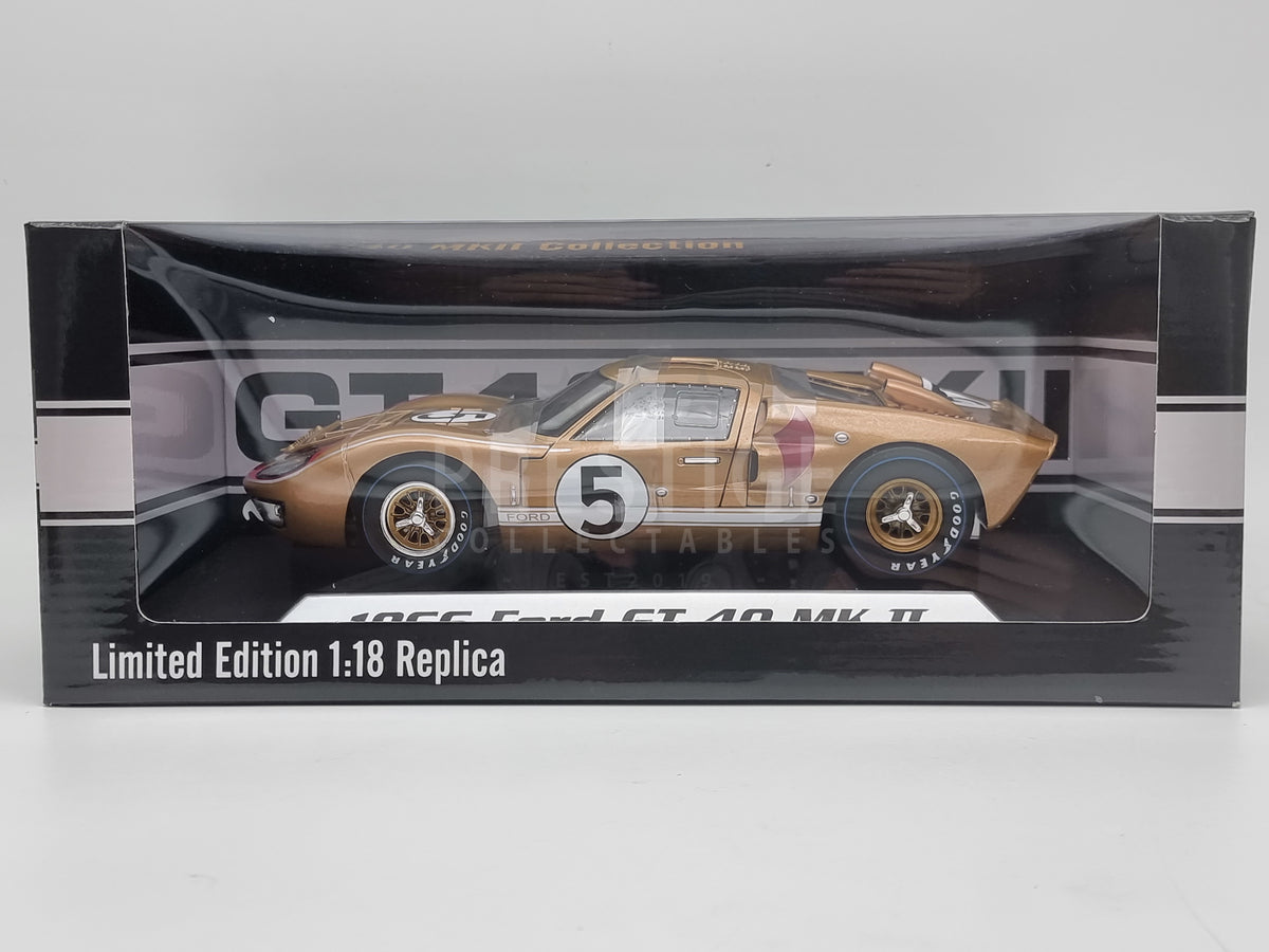 Acme 1/18 - Ford GT40 MK2 Le Mans 1966, 3ème #5 Or - Diecast Shelby Collectibles