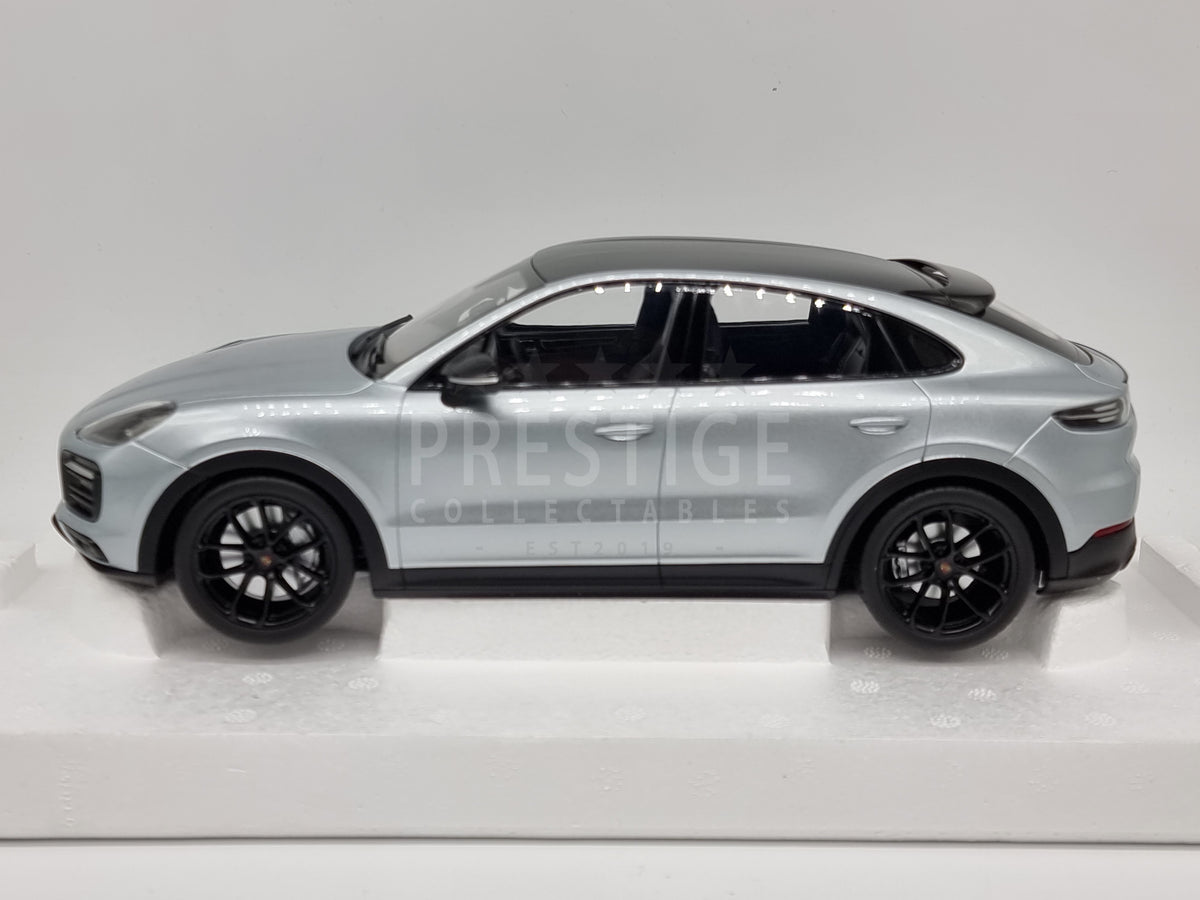 Norev Genuine 2019 Porsche Cayenne S Coupe Dolomite Silver 1:18 Scale - New