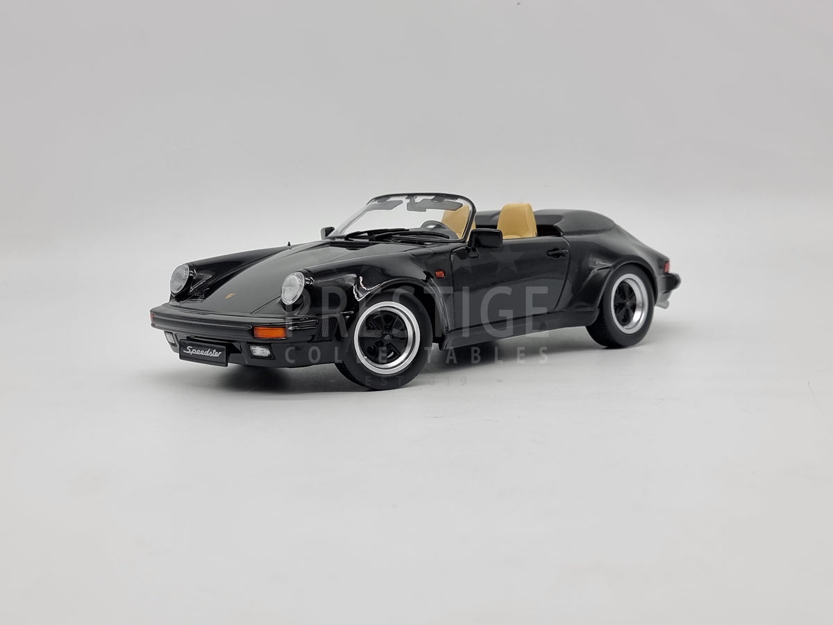 KK-Scale 1989 Porsche 911 Speedster Black 1:18 Scale Model Car