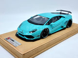 Genuine Liberty Walk LB Works Lamborghini Huracan Teal Blue 3/40 1:18 Scale - New
