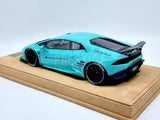 Genuine Liberty Walk LB Works Lamborghini Huracan Teal Blue 3/40 1:18 Scale - New