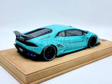 Genuine Liberty Walk LB Works Lamborghini Huracan Teal Blue 3/40 1:18 Scale - New
