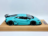 Genuine Liberty Walk LB Works Lamborghini Huracan Teal Blue 3/40 1:18 Scale - New