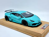Genuine Liberty Walk LB Works Lamborghini Huracan Teal Blue 3/40 1:18 Scale - New