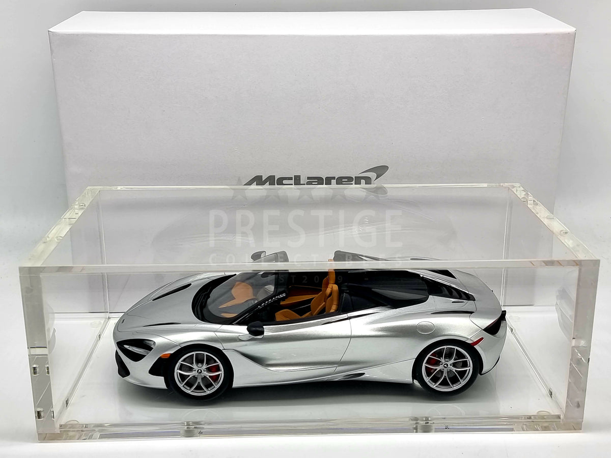 McLaren 1/18 720Sスパイダー シルバー 専用ケース付き McLaren 1/18 720Sスパイダー シルバー 専用ケース付き - メルカリ