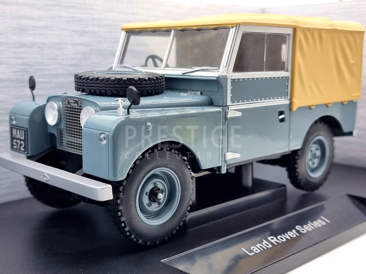 MCG 1957 Land Rover Series 1 RHD SWB with Softtop Grey 1:18 Scale - New