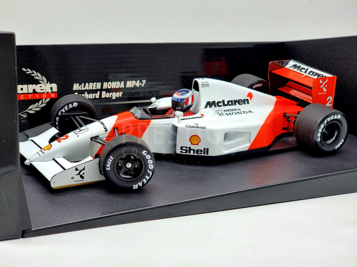 Minichamps McLaren Honda F1 MP4-7 Gerhard Berger 1:18 Scale - Used