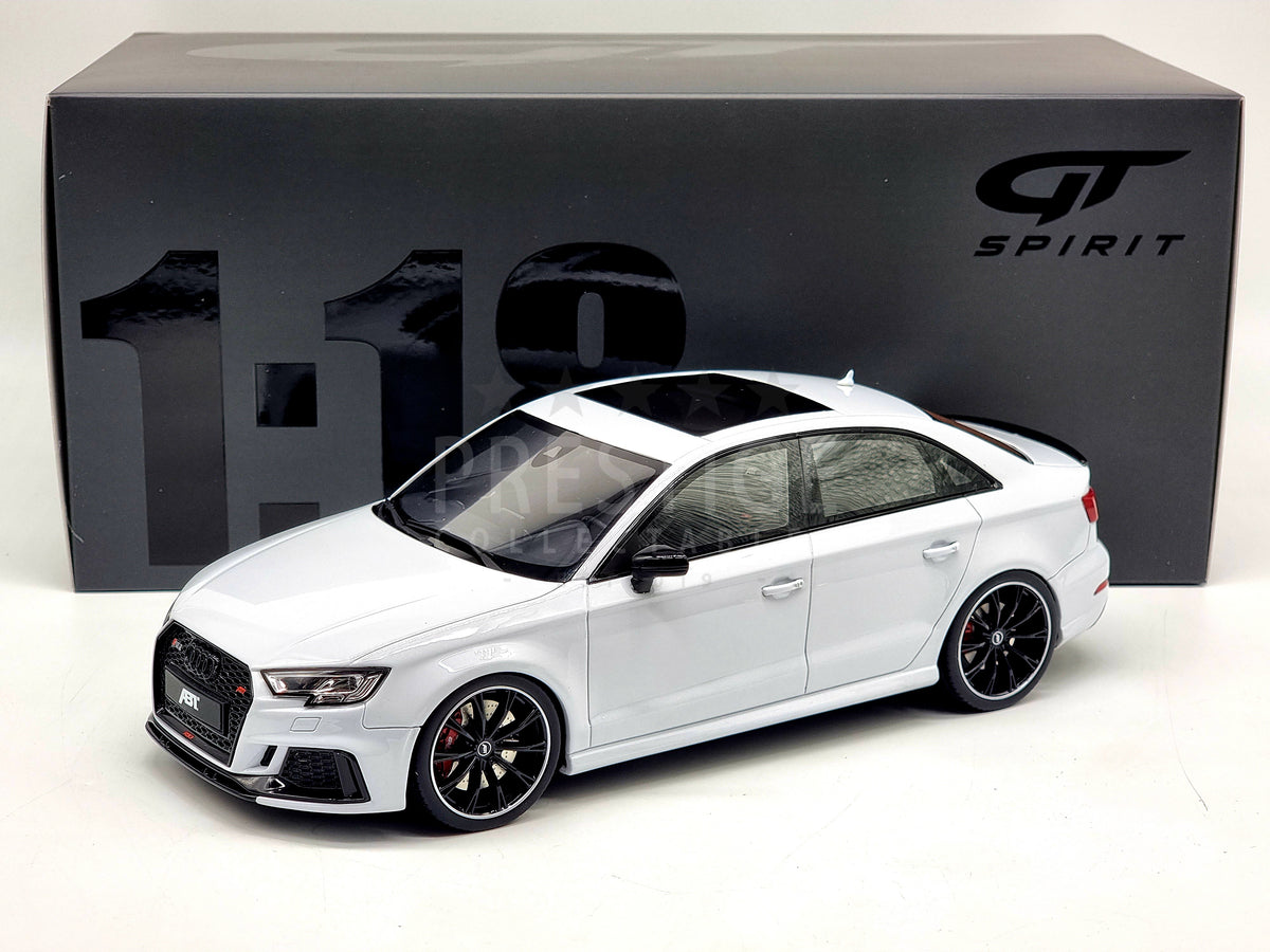 GT Spirit Audi RS3 Sedan ABT Tuned White GT346 1:18 Scale - New –  PrestigeCollectables