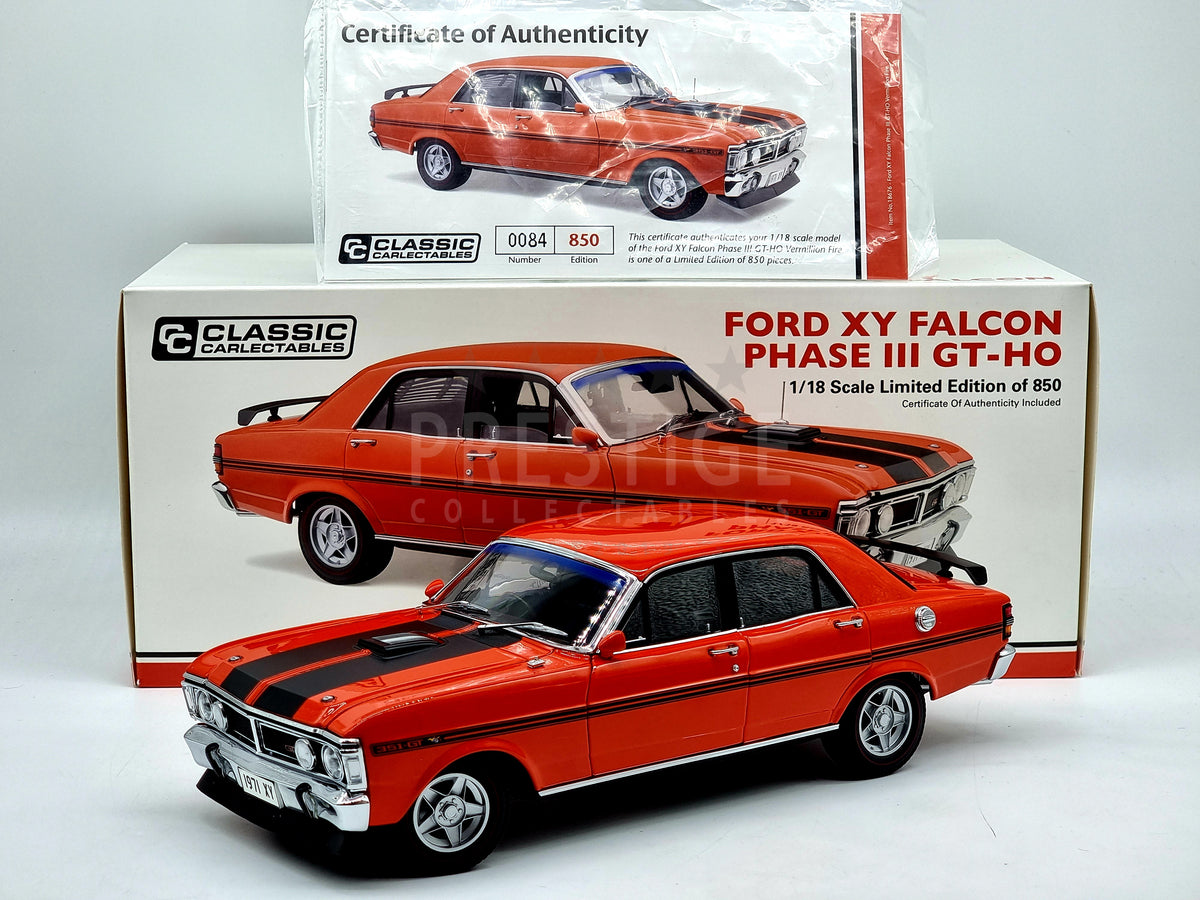 Classic Carlectables Ford XY Falcon Phase III 3 GT-HO Vermillion