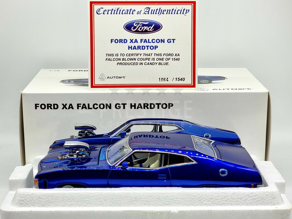 AUTOart Ford XA GT Falcon Blown Hardtop Coupe Candy Blue Street 1