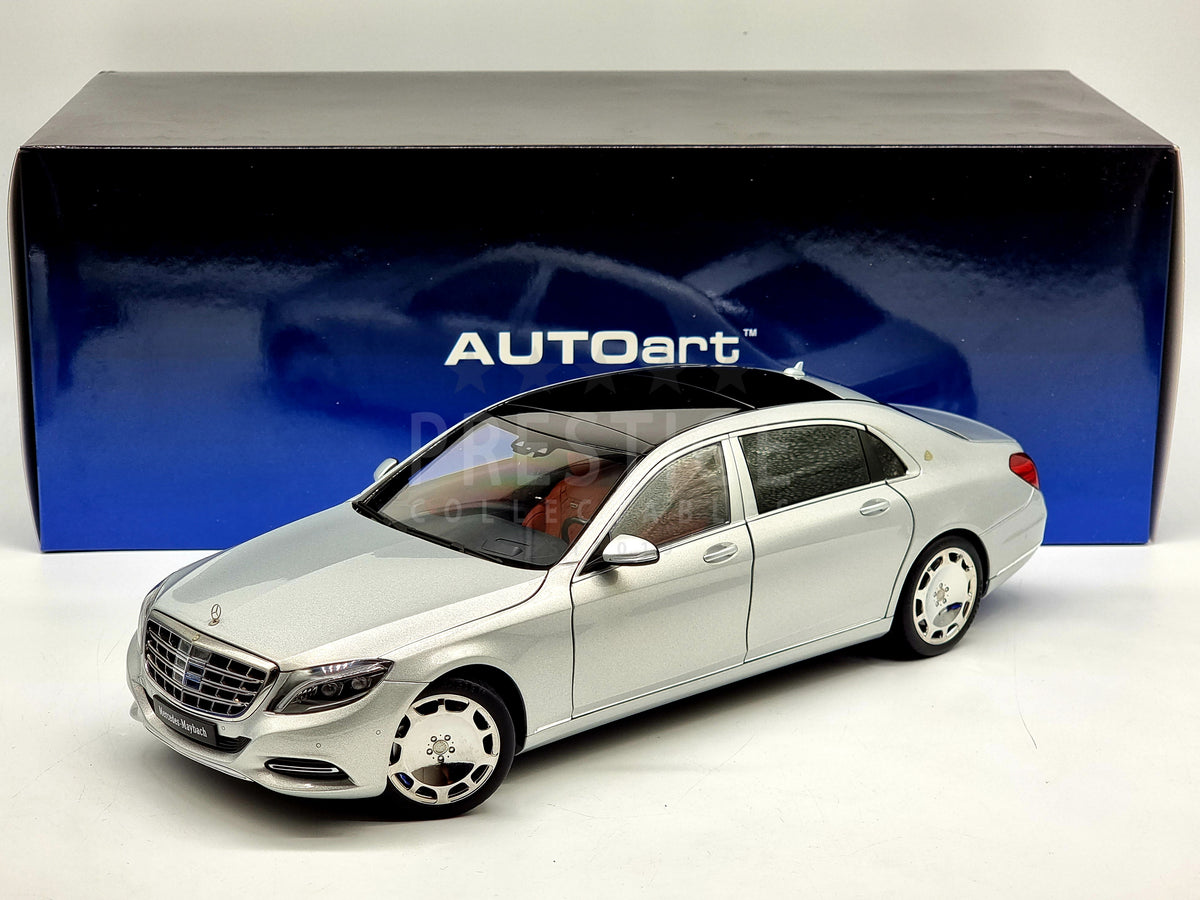 1:18　–　Silver　76292　Mercedes　N　S-Class　Scale　Benz　S600　Maybach　AUTOart　PrestigeCollectables