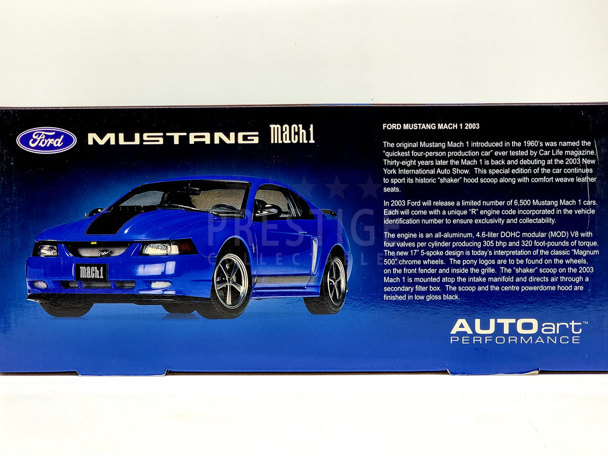AUTOart NOS 2003 Ford Mustang Mach 1 Gloss Black RARE 73004 1:18