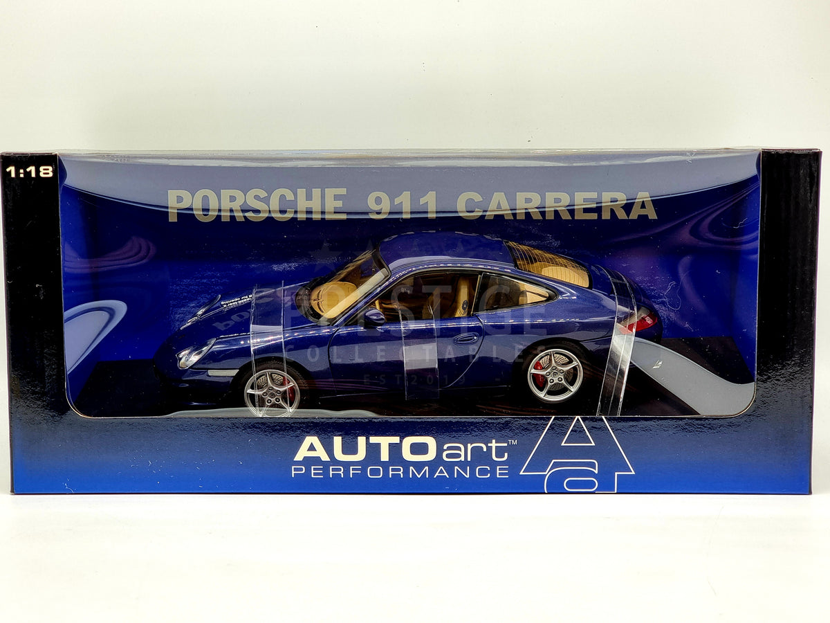 AUTOart NOS Porsche 911 Carrera Coupe Facelift Lapis Blue Metallic 77851  1:18 New