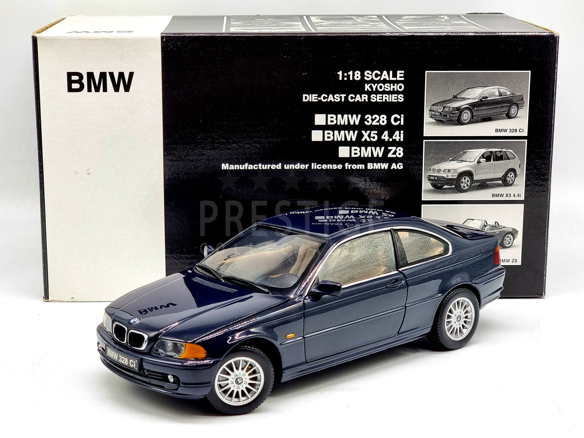 Kyosho BMW E46 328Ci Coupe Dark Blue 1:18 Scale - Used