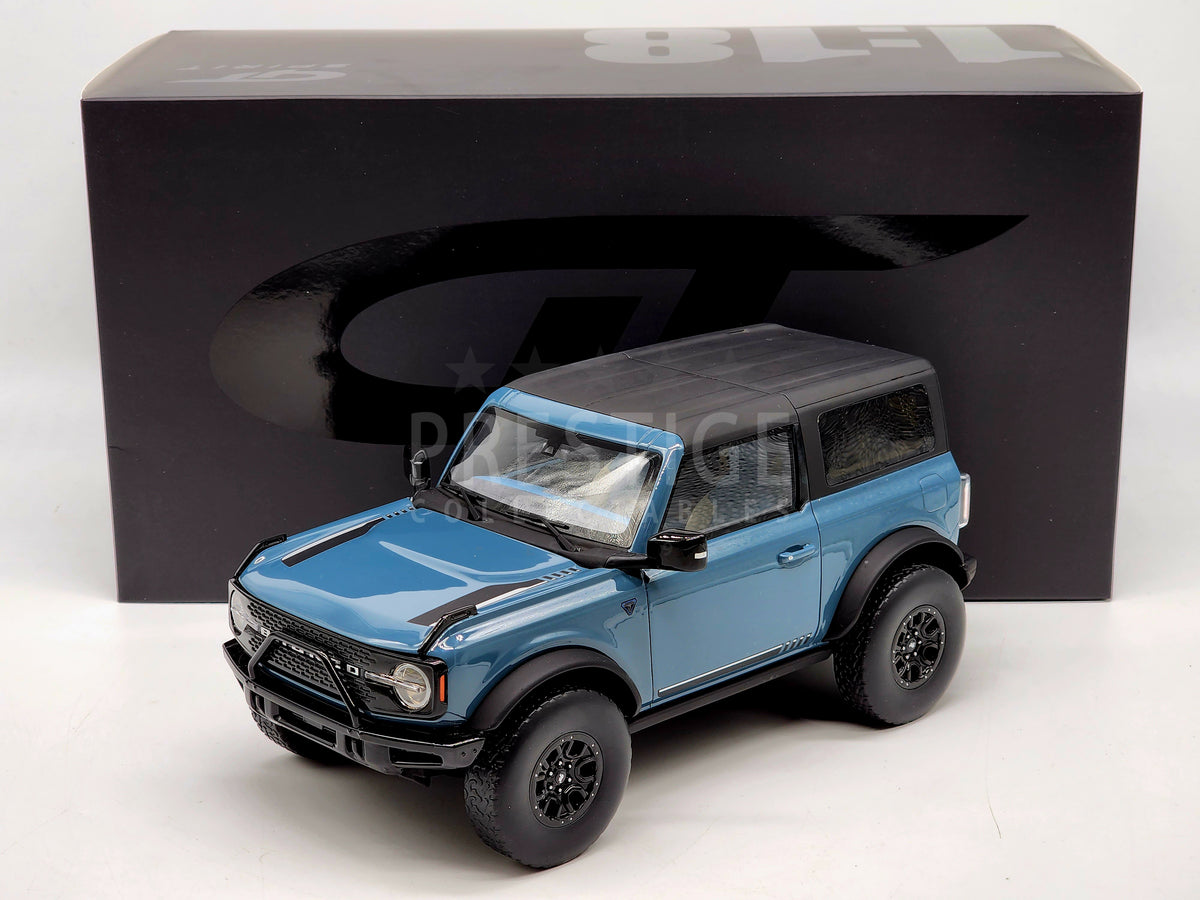 GT Spirit 2021 Ford Bronco (SWB) First Edition Area 51 Blue GT359