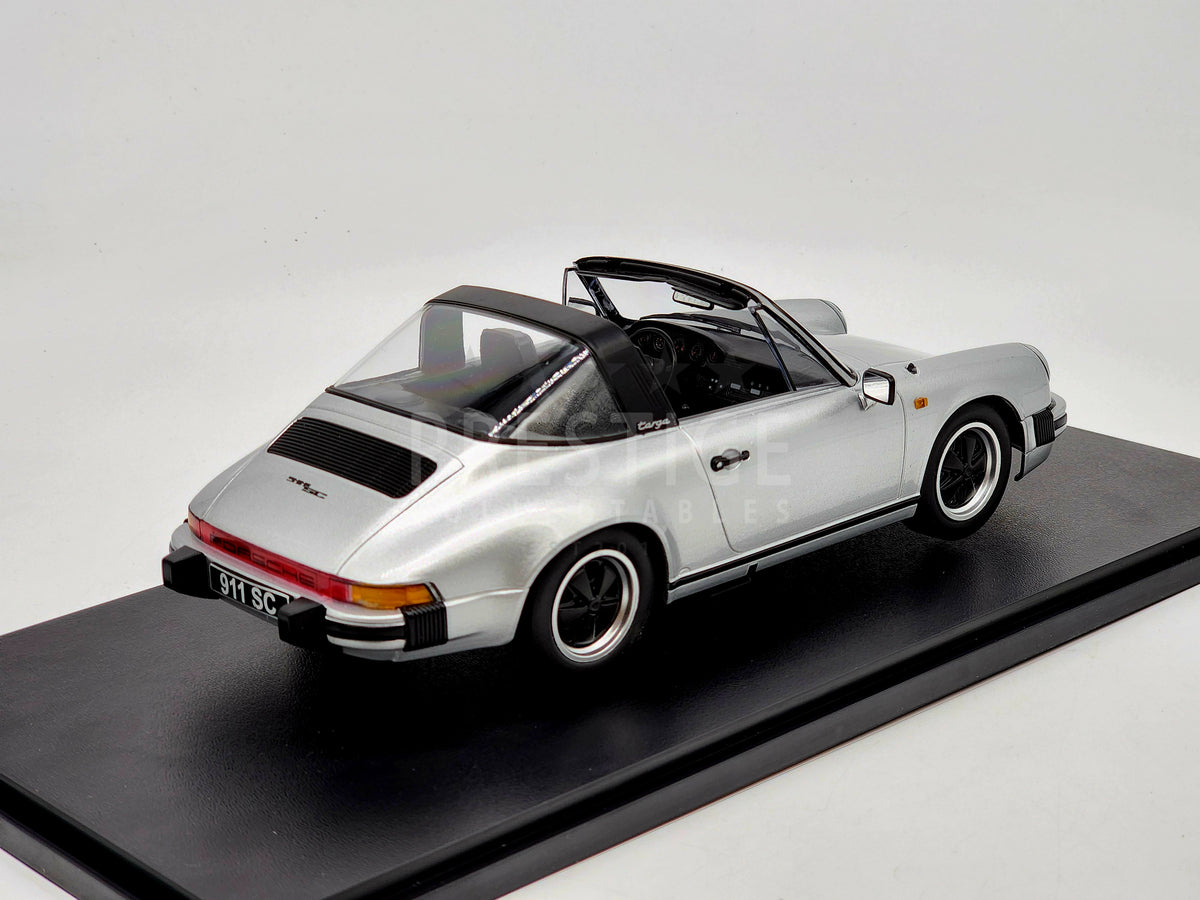 KK-Scale 1983 Porsche 911 SC Targa (No Roof) Silver 1:18 Scale - New