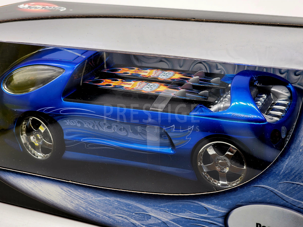 Hot Wheels 2002 Vintage NOS Deora II Blue Brand New Unopened 1:18