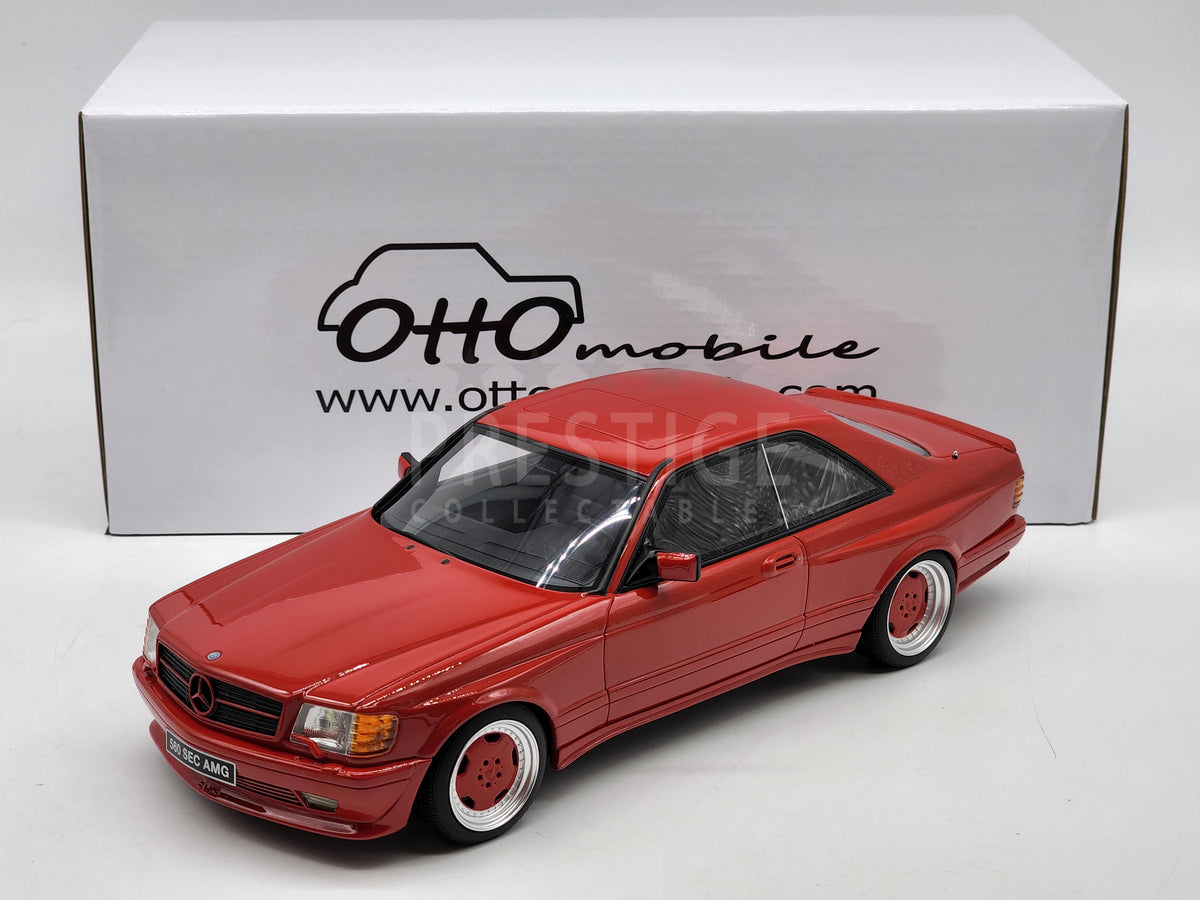 Ottomobile 1986 Mercedes Benz AMG 560SEC W126 Widebody Red 1:18