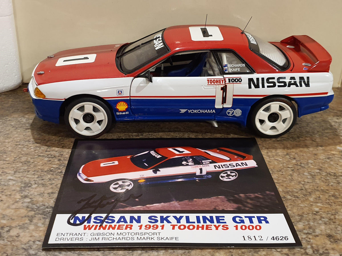 Kyosho/Biante 1991 Nissan Skyline GTR R32 Skaife / Richards Bathurst Winner  *Signed COA* 1:18 Scale Model Car