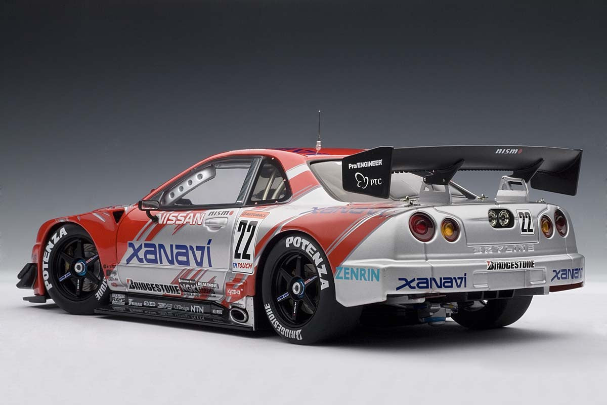 autoart 1/18 日産 GT-R r34 Xanavi 2002 #22 AUTOart 2002 Nissan Nismo R34 GT-R JGTC Xanavi #22 1/18 Model Car