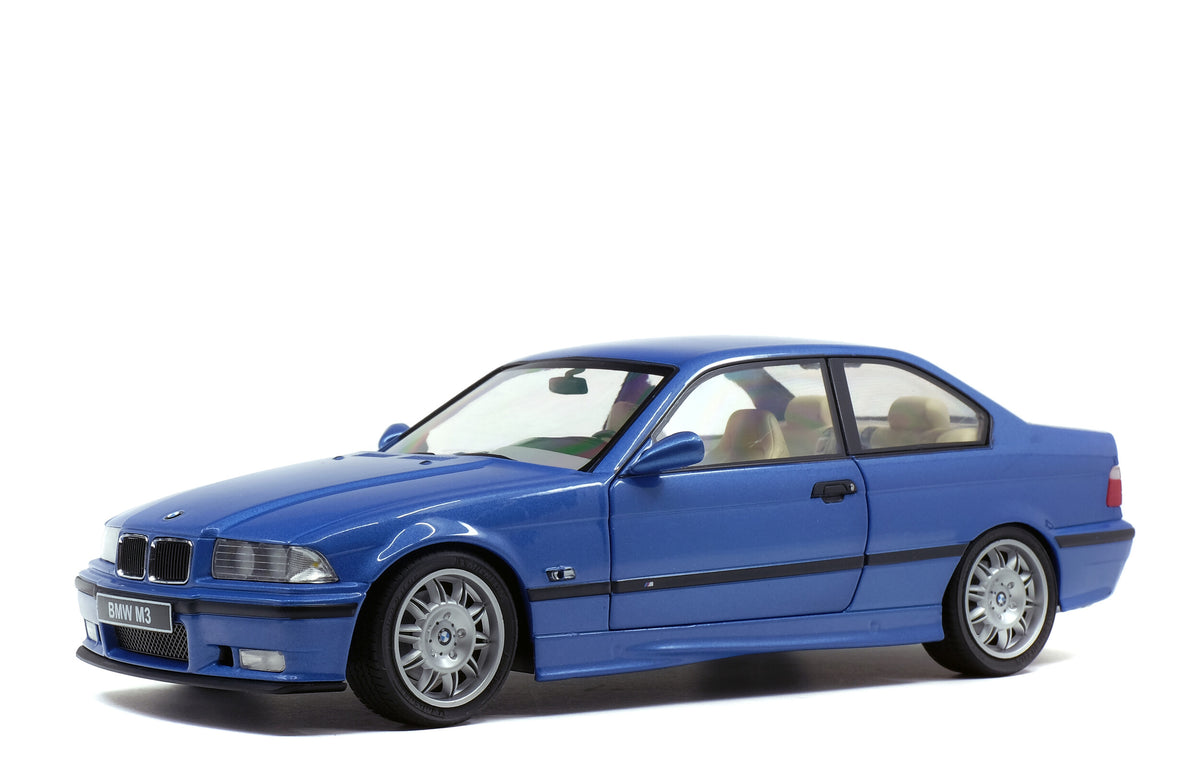 Solido 1990 BMW M3 E36 Coupe Estoril Blue 1:18 Scale - New –  PrestigeCollectables