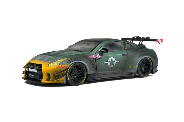 Solido Nissan R35 GT-R Liberty Walk Widebody 2.0 Army Fighter 1:18 - New