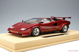 Make Up / IDEA 1985 Lamborghini Countach LP5000 QV w Rear Wing Metallic Red 1:18 - New