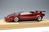 Make Up / IDEA 1985 Lamborghini Countach LP5000 QV w Rear Wing Metallic Red 1:18 - New